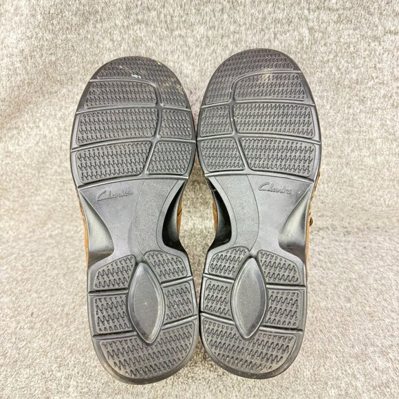 ✅Mens 12 Clarks Collection Touareg Vibe Bicycle Toe Derby Oxfords Ortholite Sole - Picture 4 of 13